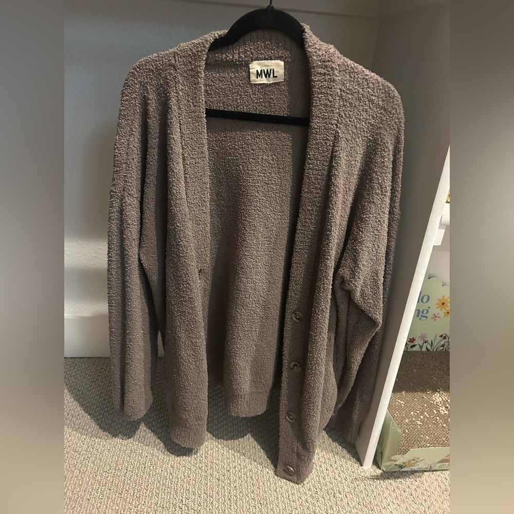 Madewell Brown Knit Cardigan Sweater